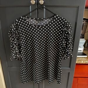 Ruffle sleeve chiffon blouse by 'A Love Story'